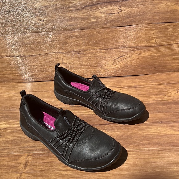 Skechers empress lets be real black slip on shoes sneakers size 6.5 - Picture 11 of 11